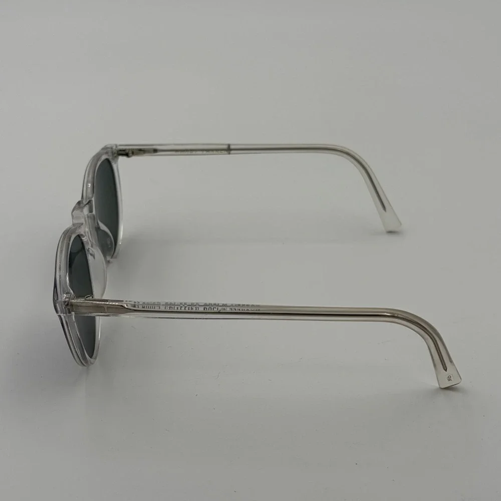 Warby Parker Glasses Frames Clear Silver Round Haskell Frame Only